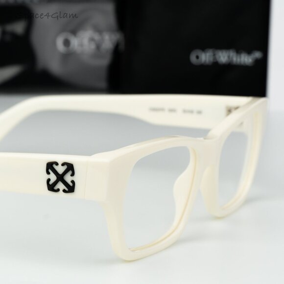 Off-White Men Eyeglasses White Square OERJ07E STYLE 7E 0100 NEW AUTHENTIC - Picture 4 of 8